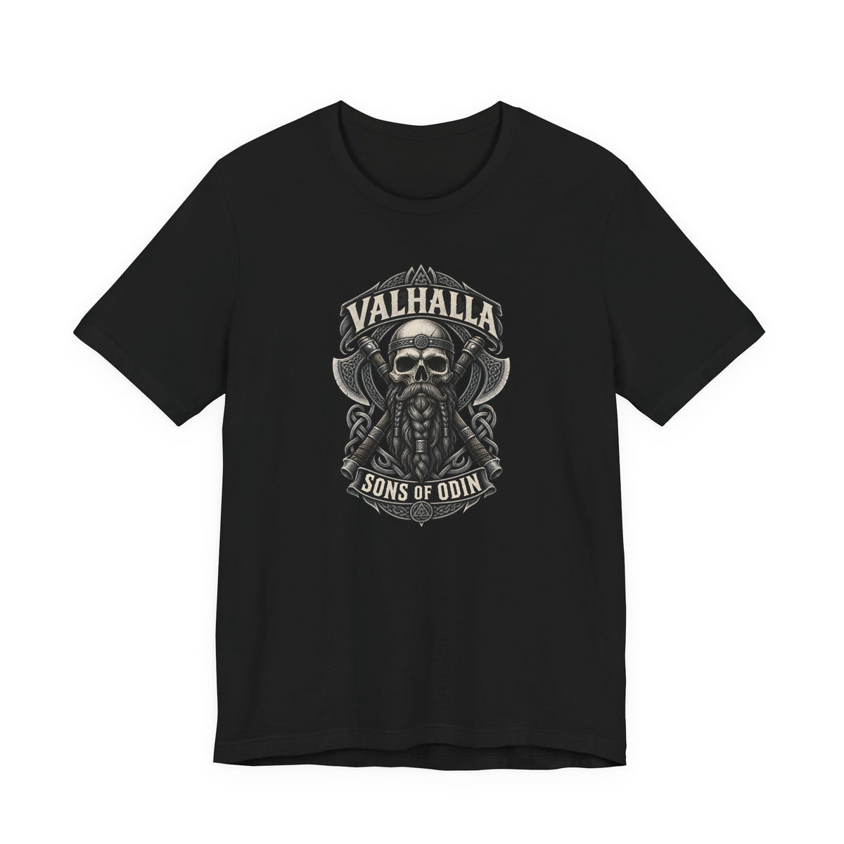 Valhalla, Sons of Odin — Viking Skull T-Shirt