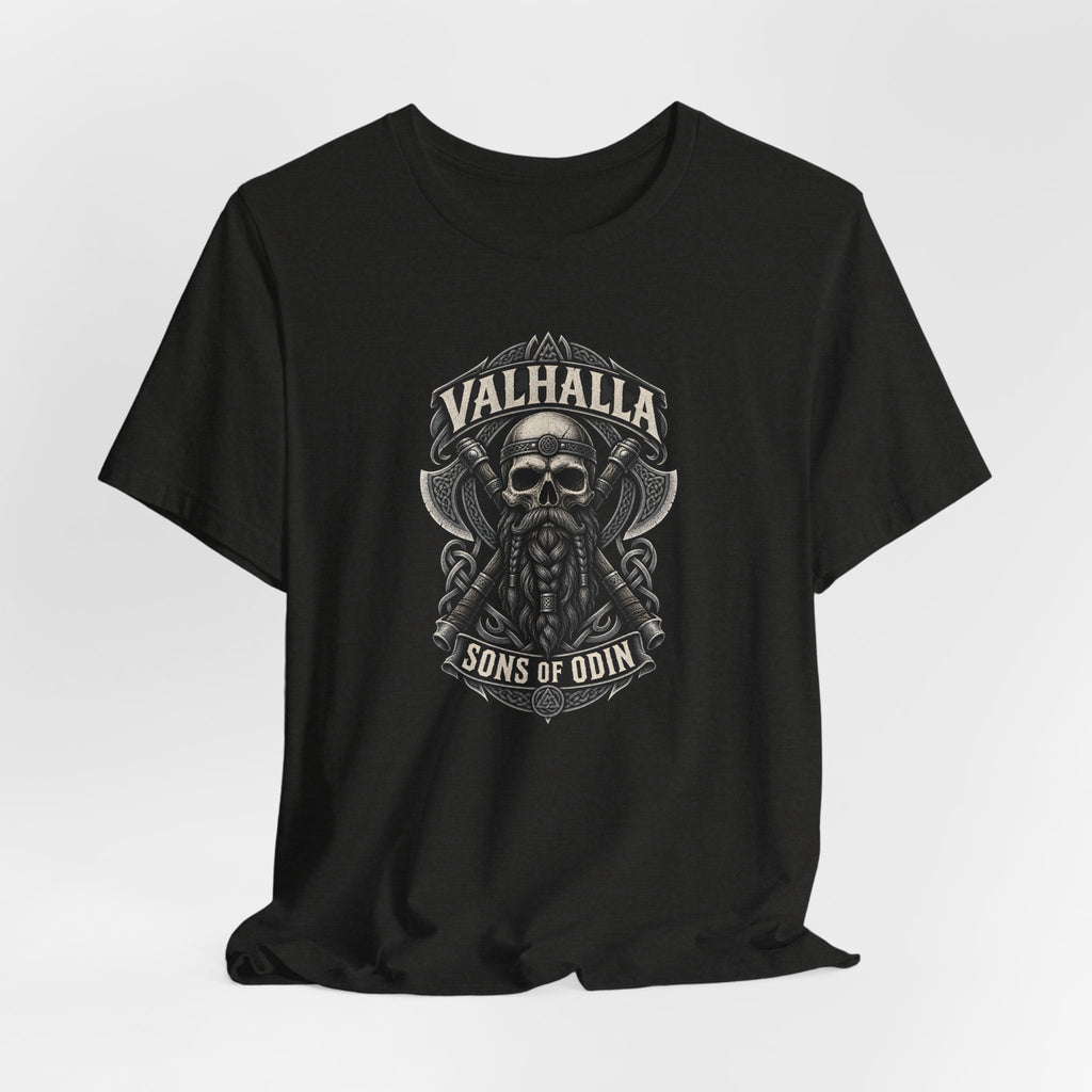 Valhalla, Sons of Odin — Viking Skull T-Shirt