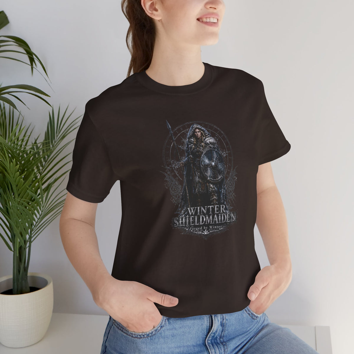 Winter Shieldmaiden — Norse Warrior T-Shirt