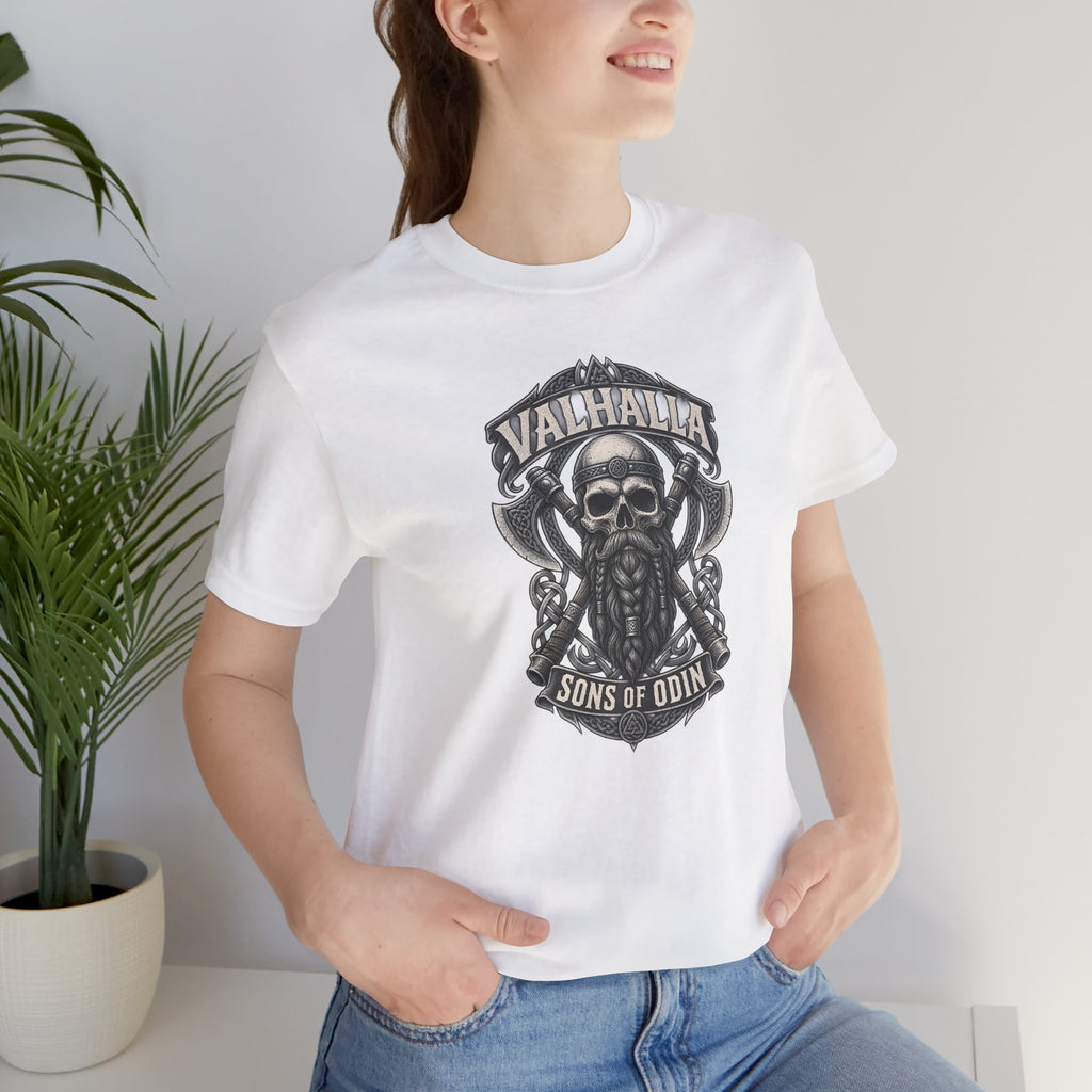 Valhalla, Sons of Odin — Viking Skull T-Shirt