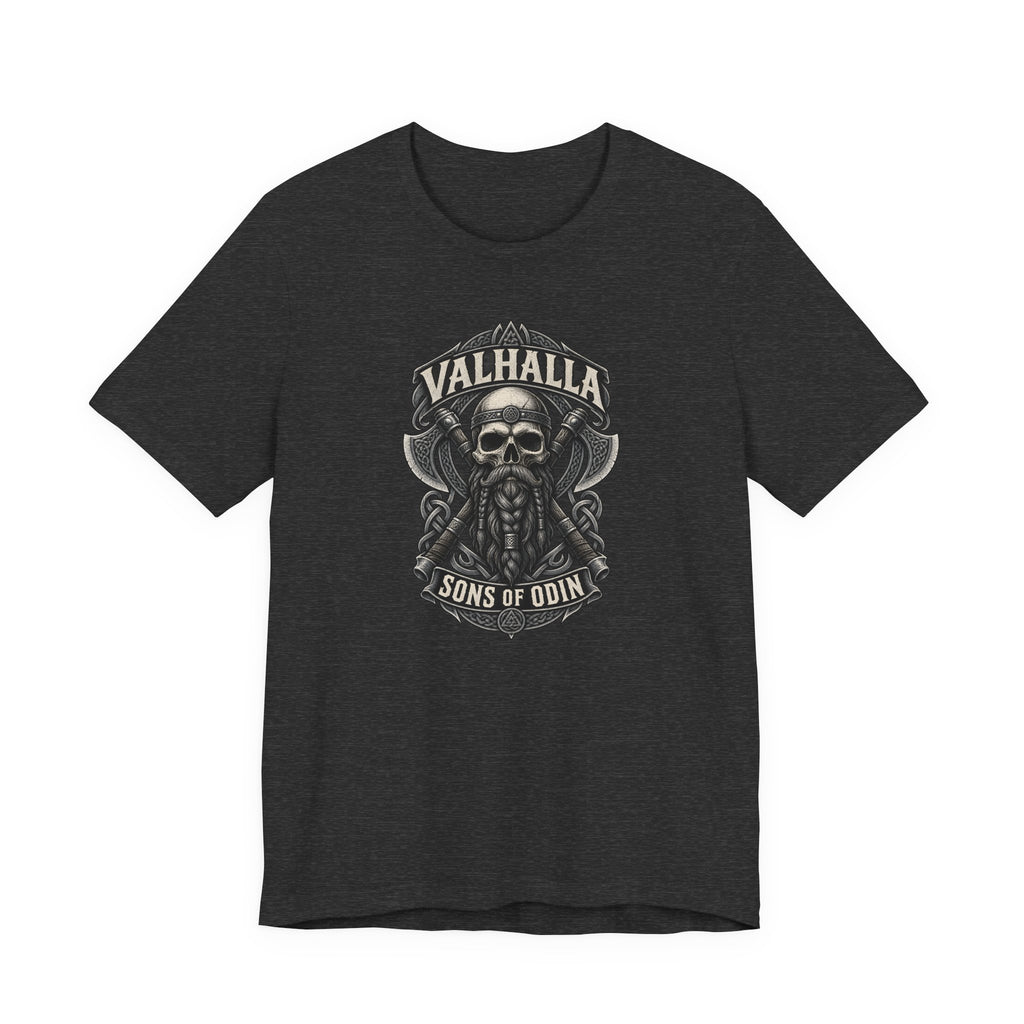 Valhalla, Sons of Odin — Viking Skull T-Shirt
