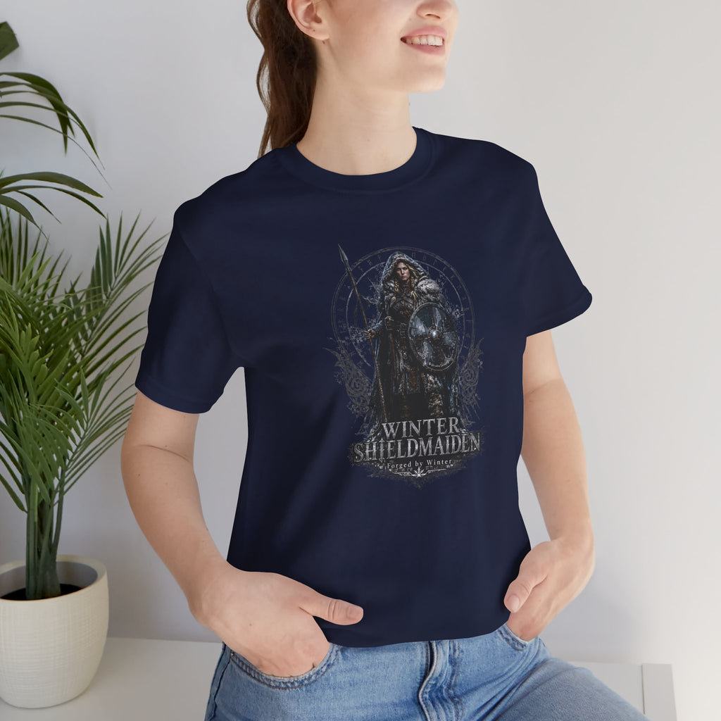 Winter Shieldmaiden — Norse Warrior T-Shirt