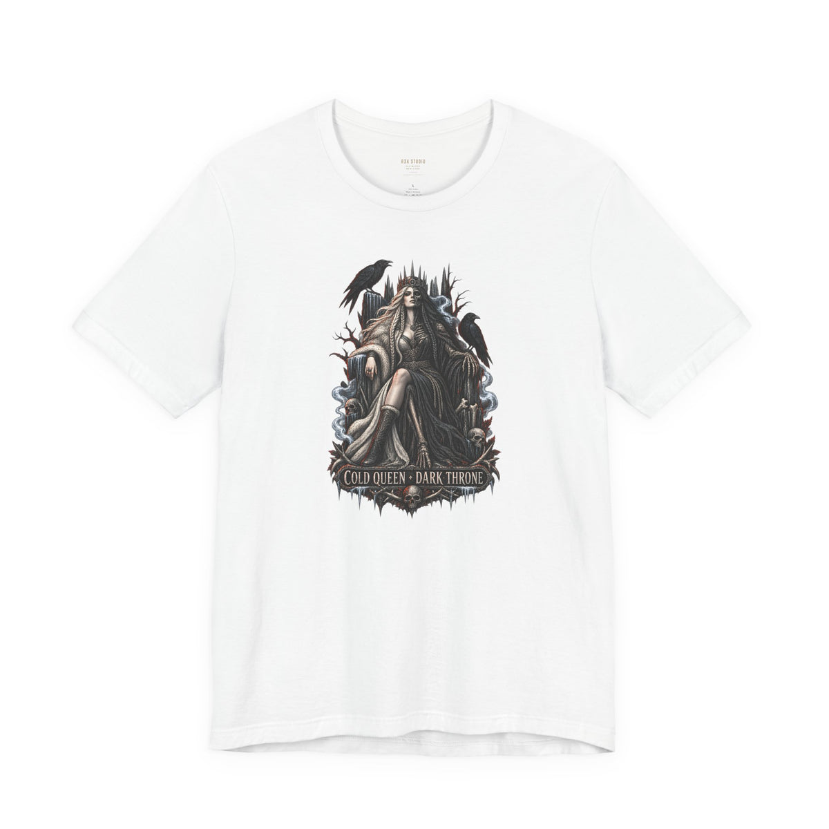 Cold Queen, Dark Throne — Norse Fantasy T-Shirt