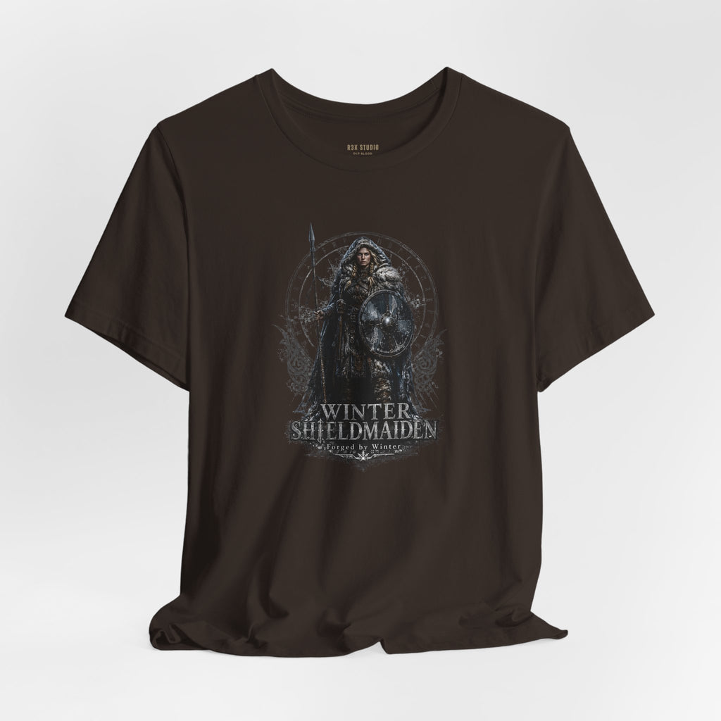 Winter Shieldmaiden — Norse Warrior T-Shirt