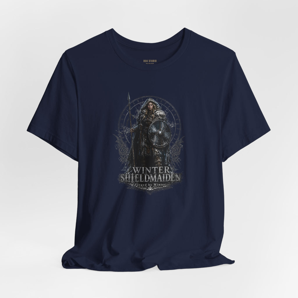 Winter Shieldmaiden — Norse Warrior T-Shirt