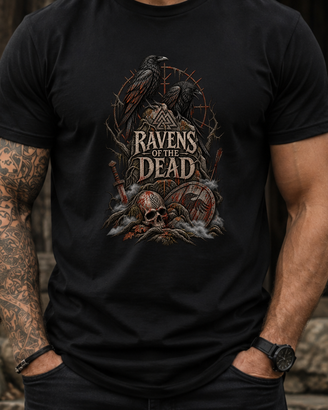 Ravens of the Dead — Norse Raven T-Shirt