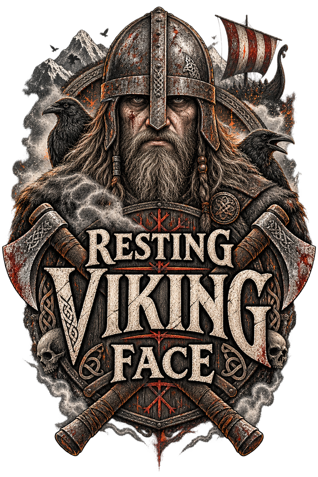 Spooky Like a Viking – Dark Norse Halloween T-Shirt