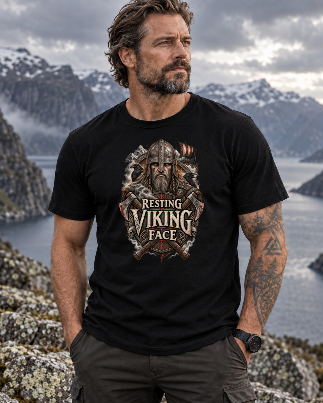 Spooky Like a Viking – Dark Norse Halloween T-Shirt