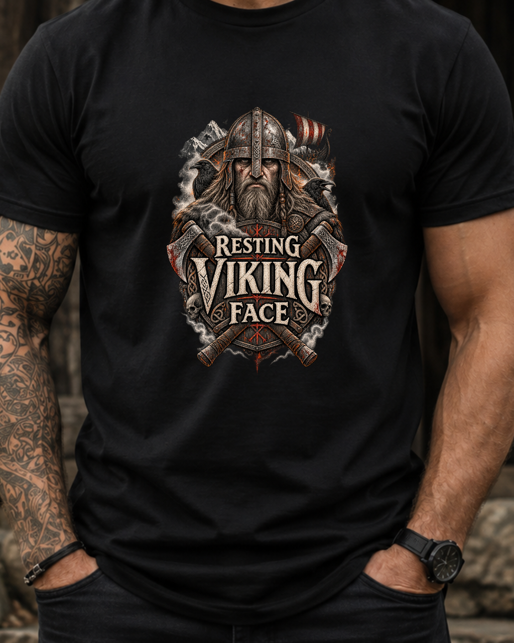 Spooky Like a Viking – Dark Norse Halloween T-Shirt
