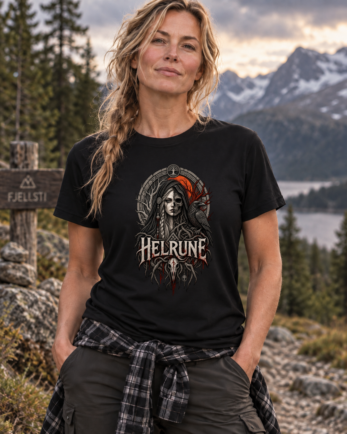 Helrune – Dark Norse Goddess T-Shirt