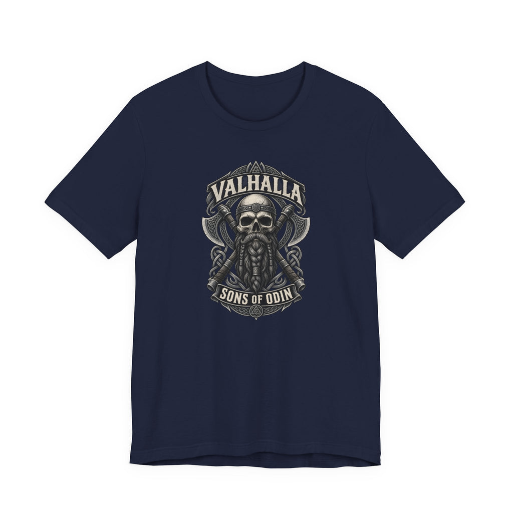 Valhalla, Sons of Odin — Viking Skull T-Shirt