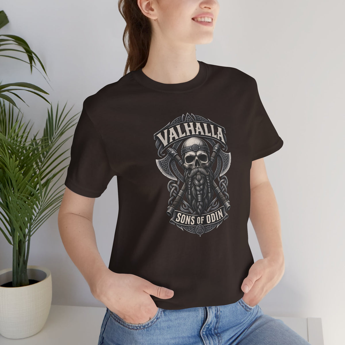 Valhalla, Sons of Odin — Viking Skull T-Shirt