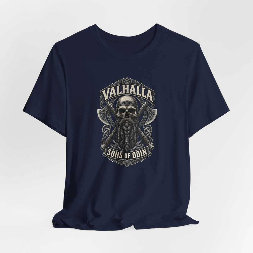 Valhalla, Sons of Odin — Viking Skull T-Shirt