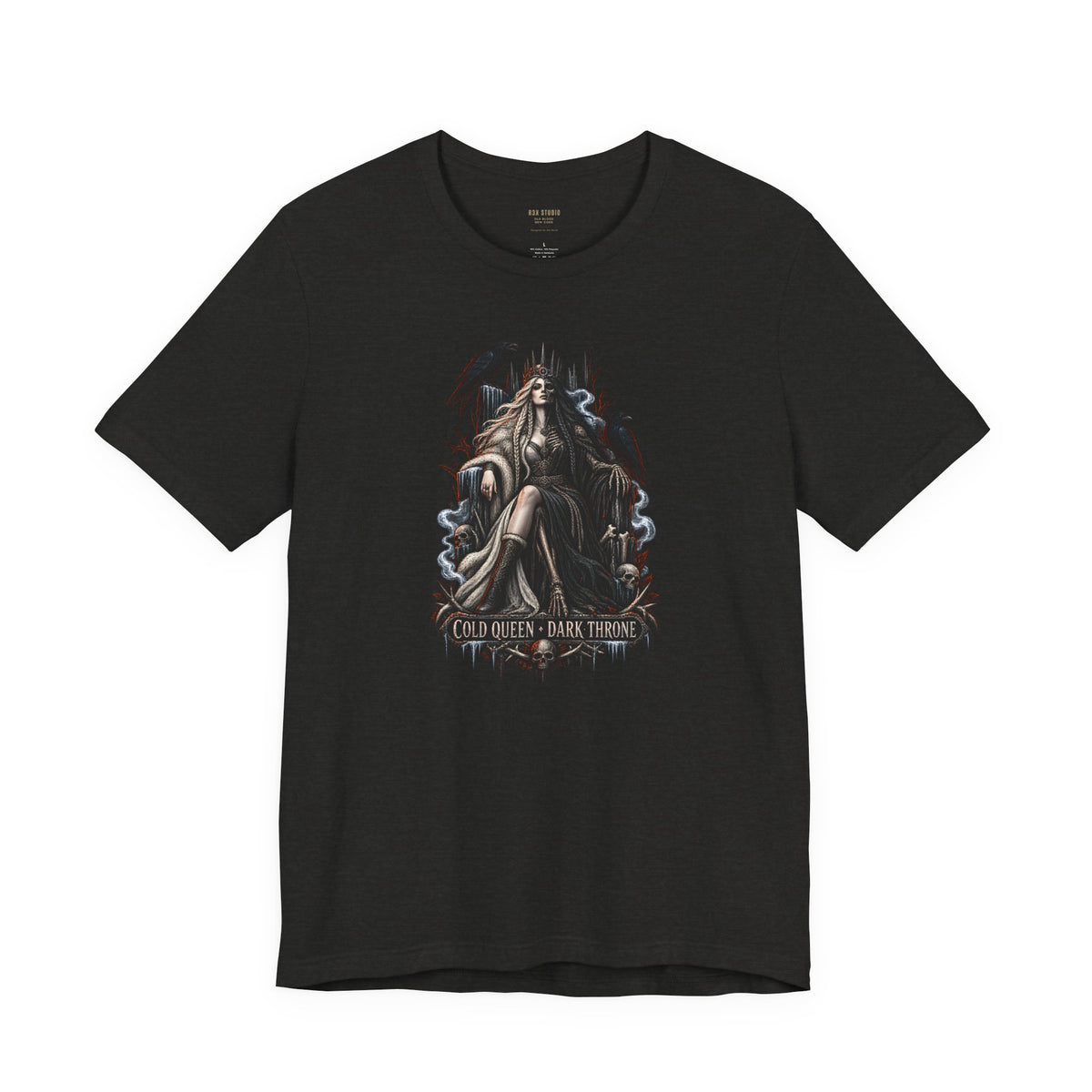 Cold Queen, Dark Throne — Norse Fantasy T-Shirt