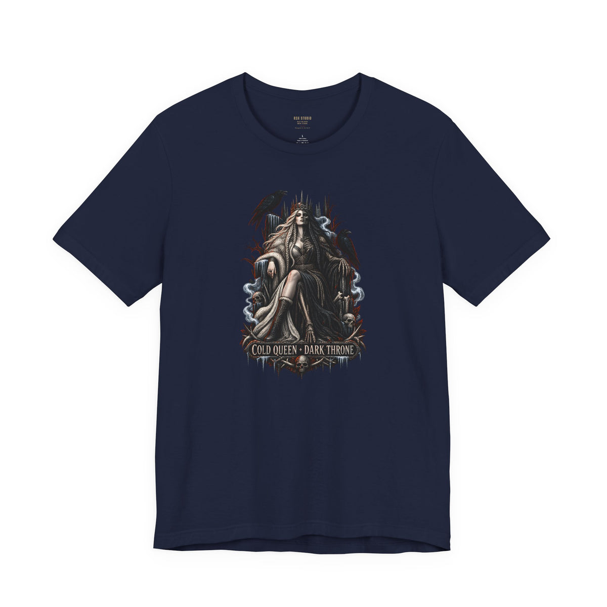 Cold Queen, Dark Throne — Norse Fantasy T-Shirt