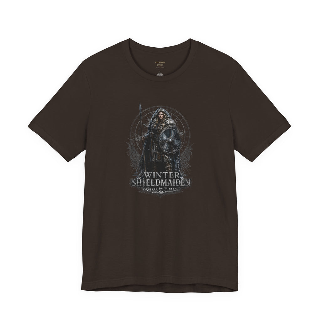 Winter Shieldmaiden — Norse Warrior T-Shirt