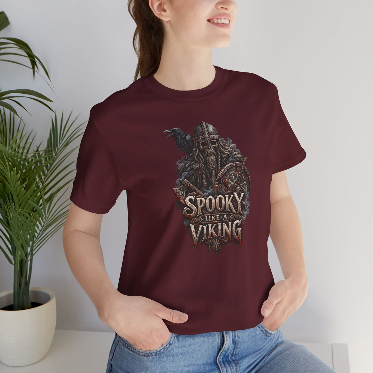 Spooky Like a Viking – Dark Norse Halloween T-Shirt