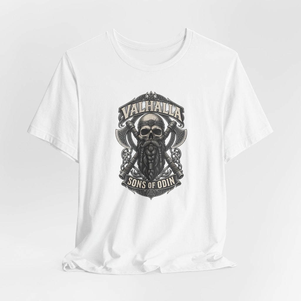 Valhalla, Sons of Odin — Viking Skull T-Shirt